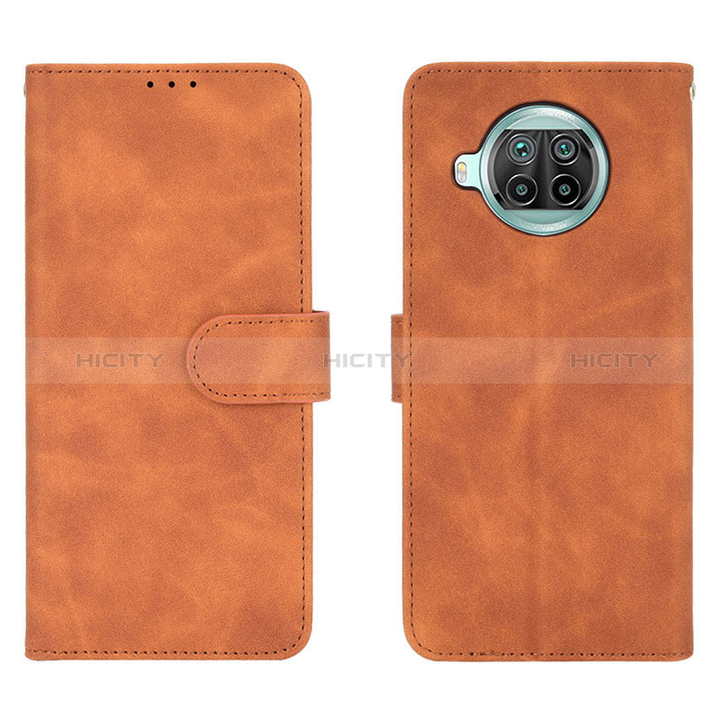 Coque Portefeuille Livre Cuir Etui Clapet L01Z pour Xiaomi Mi 10i 5G Marron Plus