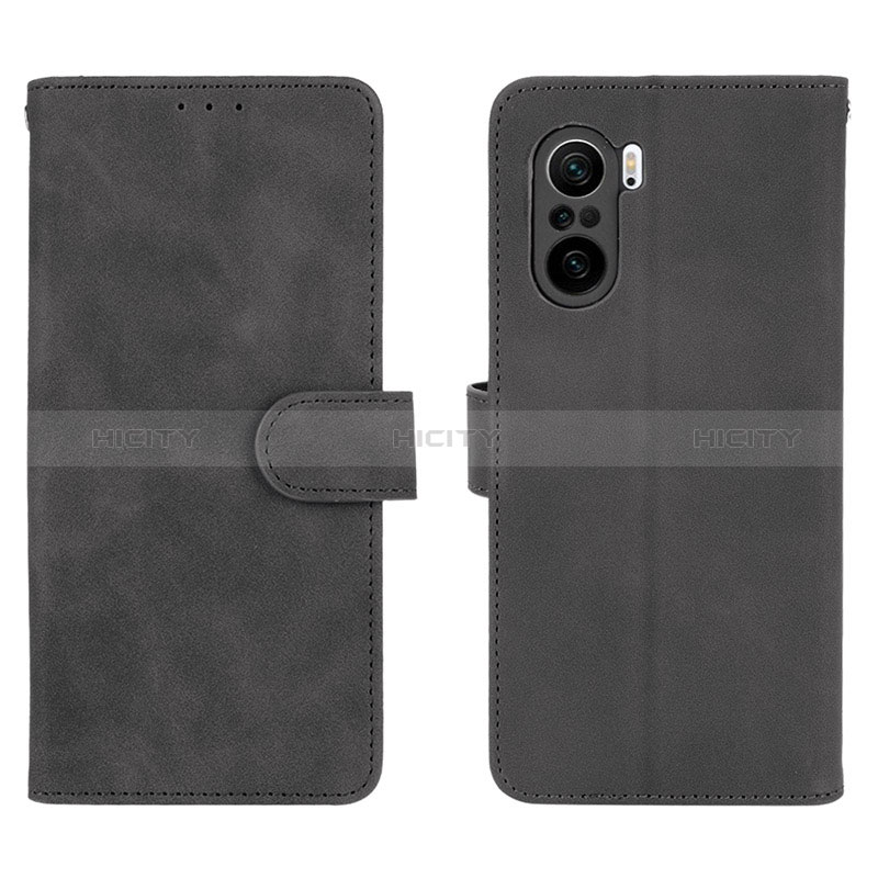 Coque Portefeuille Livre Cuir Etui Clapet L01Z pour Xiaomi Mi 11i 5G Noir Plus