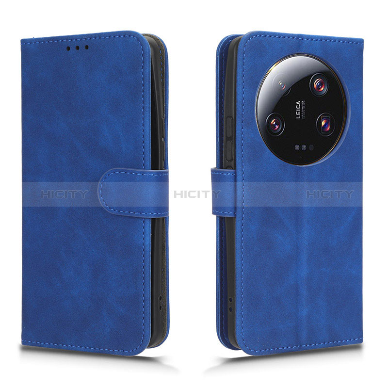 Coque Portefeuille Livre Cuir Etui Clapet L01Z pour Xiaomi Mi 13 Ultra 5G Bleu Plus