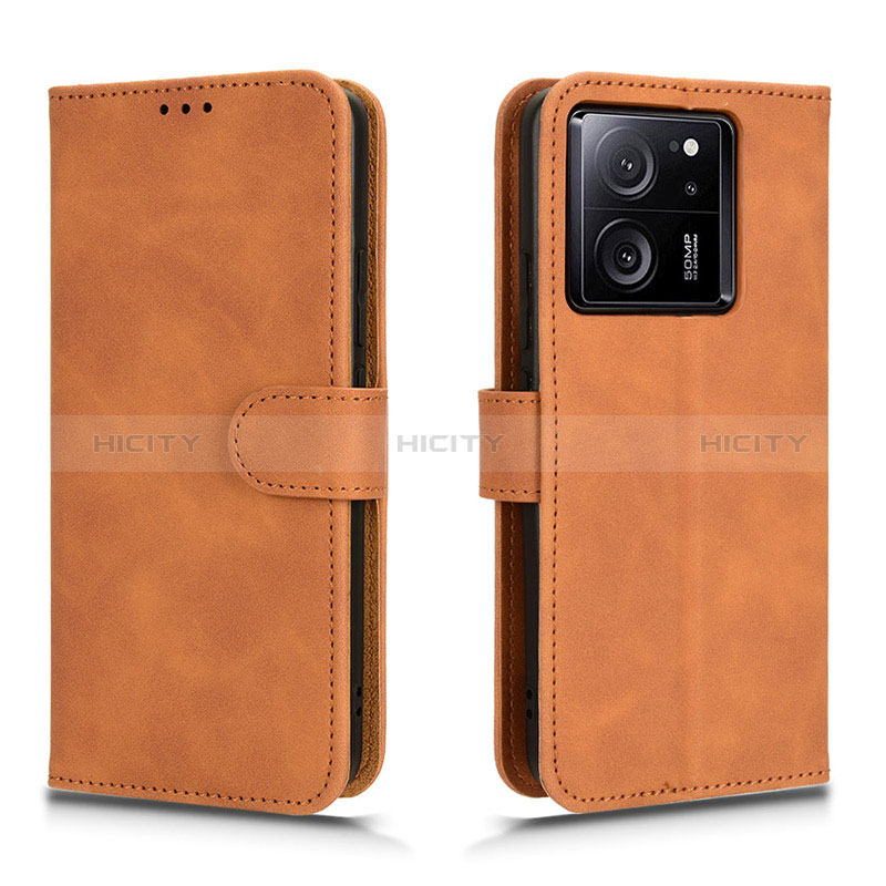 Coque Portefeuille Livre Cuir Etui Clapet L01Z pour Xiaomi Mi 13T Pro 5G Marron Plus