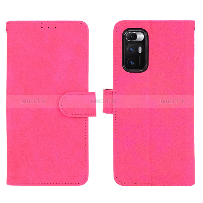 Coque Portefeuille Livre Cuir Etui Clapet L01Z pour Xiaomi Mix Fold 5G Rose Rouge Plus