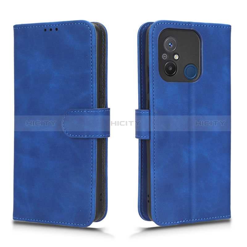 Coque Portefeuille Livre Cuir Etui Clapet L01Z pour Xiaomi Poco C55 Bleu Plus