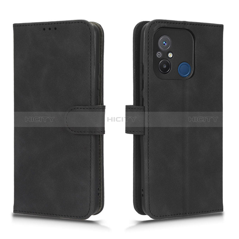 Coque Portefeuille Livre Cuir Etui Clapet L01Z pour Xiaomi Poco C55 Noir Plus