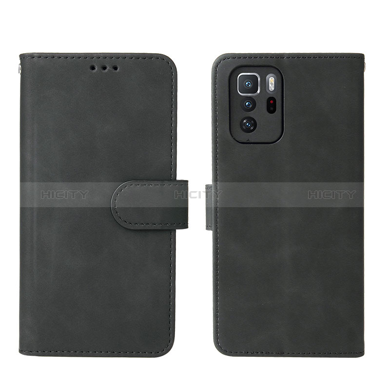 Coque Portefeuille Livre Cuir Etui Clapet L01Z pour Xiaomi Poco X3 GT 5G Noir Plus