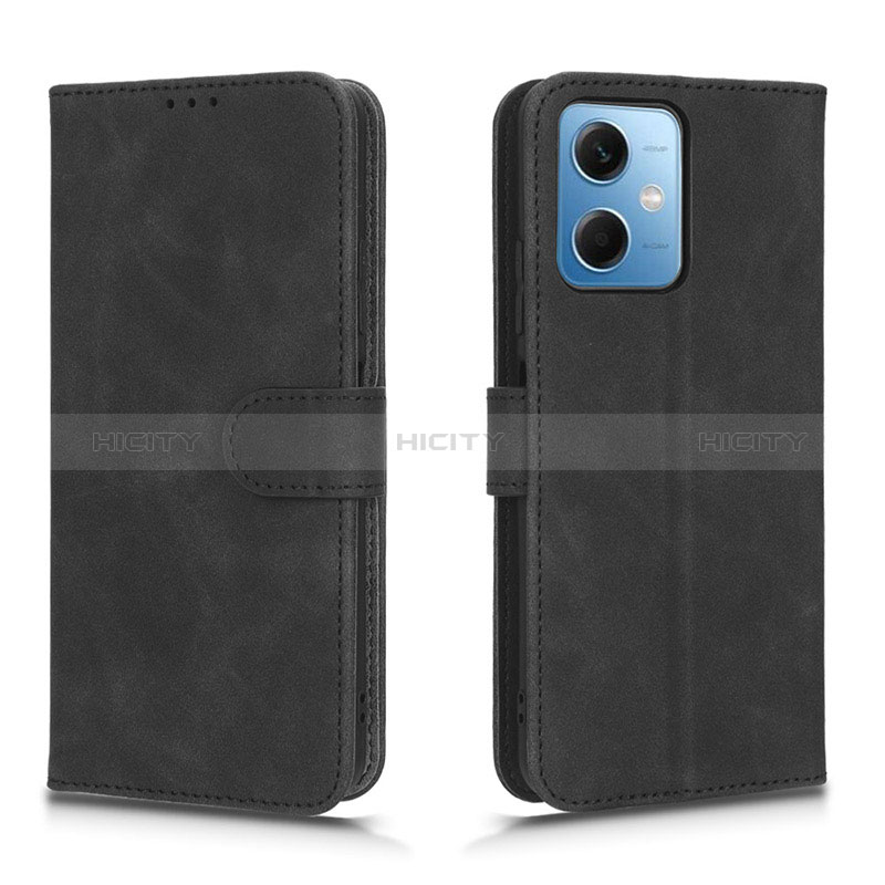 Coque Portefeuille Livre Cuir Etui Clapet L01Z pour Xiaomi Poco X5 5G Noir Plus