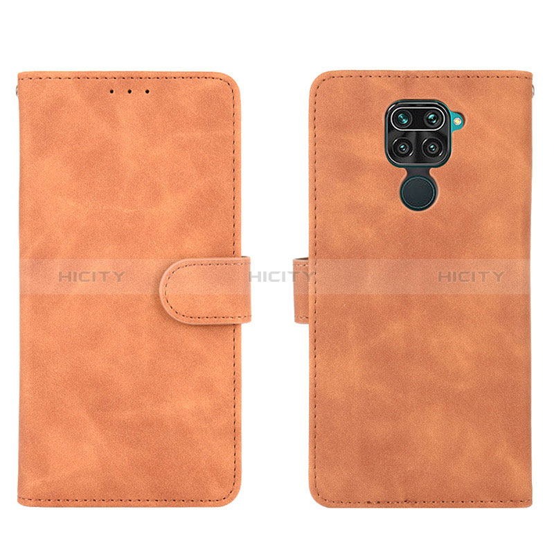 Coque Portefeuille Livre Cuir Etui Clapet L01Z pour Xiaomi Redmi 10X 4G Marron Plus