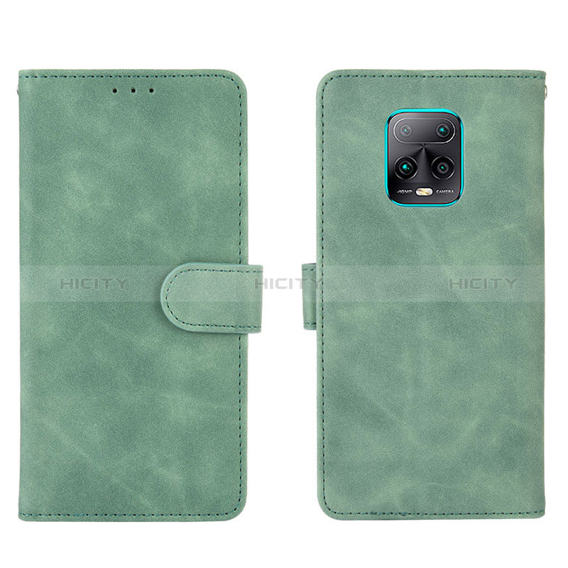 Coque Portefeuille Livre Cuir Etui Clapet L01Z pour Xiaomi Redmi 10X 5G Vert Plus