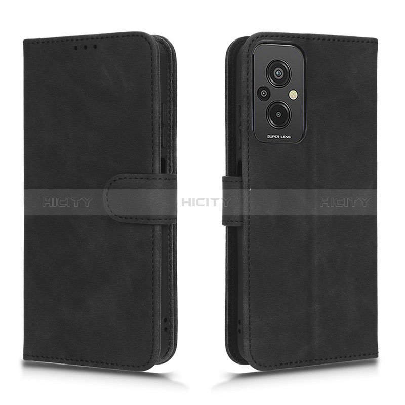 Coque Portefeuille Livre Cuir Etui Clapet L01Z pour Xiaomi Redmi 11 Prime 4G Noir Plus