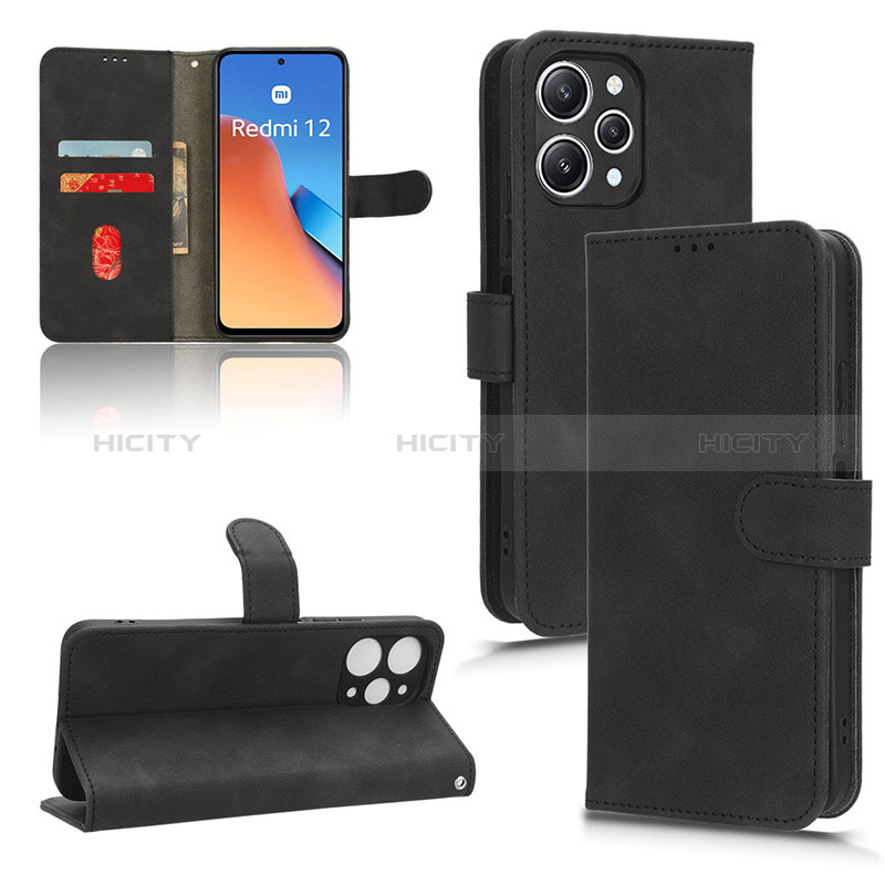 Coque Portefeuille Livre Cuir Etui Clapet L01Z pour Xiaomi Redmi 12 4G Plus