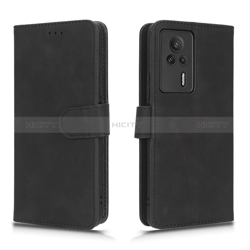 Coque Portefeuille Livre Cuir Etui Clapet L01Z pour Xiaomi Redmi K60E 5G Noir Plus