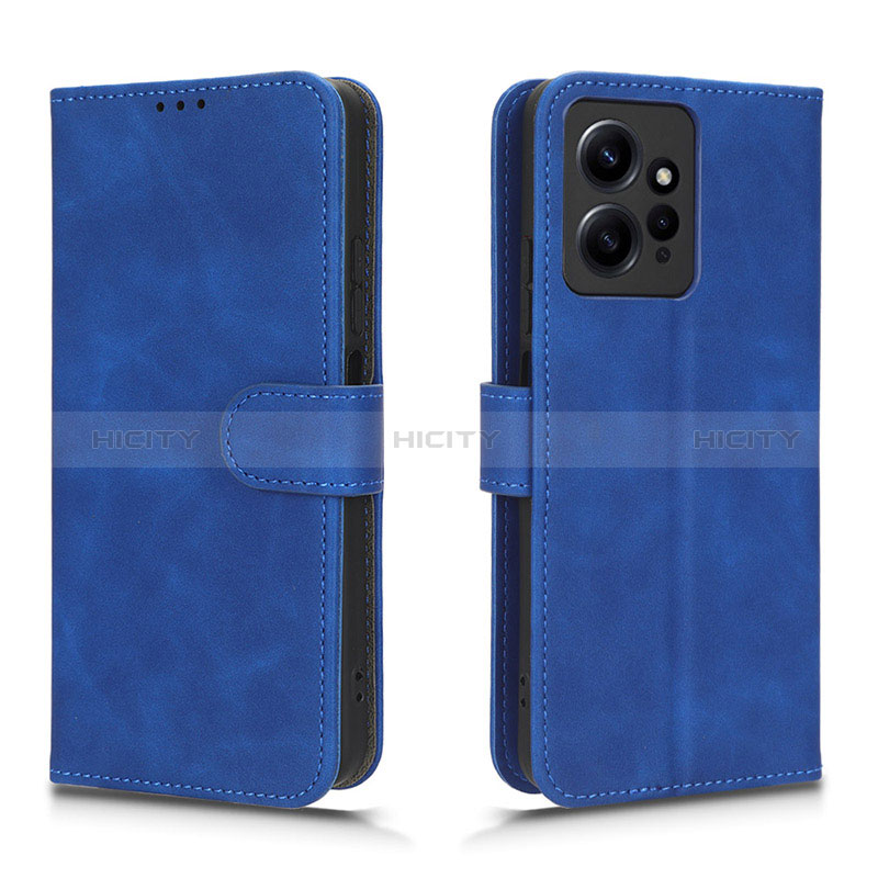 Coque Portefeuille Livre Cuir Etui Clapet L01Z pour Xiaomi Redmi Note 12 4G Bleu Plus