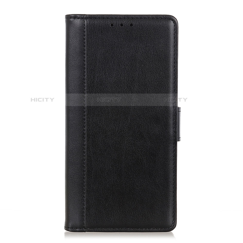 Coque Portefeuille Livre Cuir Etui Clapet L02 pour Alcatel 1S (2019) Noir Plus