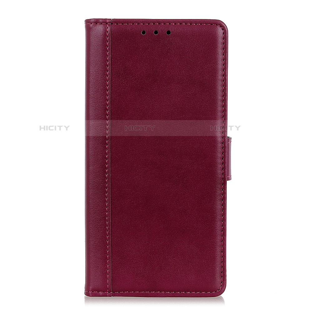 Coque Portefeuille Livre Cuir Etui Clapet L02 pour Alcatel 1X (2019) Rouge Plus