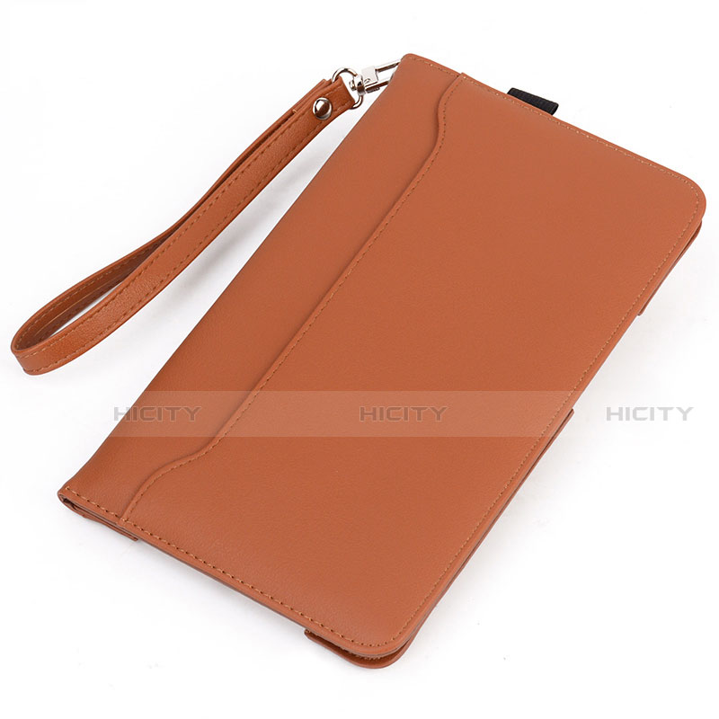 Coque Portefeuille Livre Cuir Etui Clapet L02 pour Amazon Kindle 6 inch Orange Plus