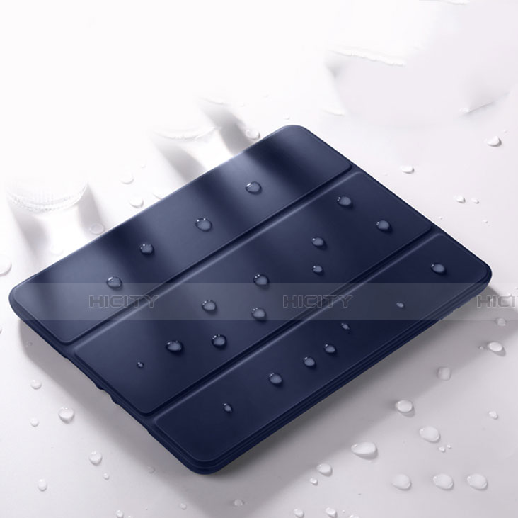 Coque Portefeuille Livre Cuir Etui Clapet L02 pour Apple iPad Pro 11 (2021) Bleu Plus