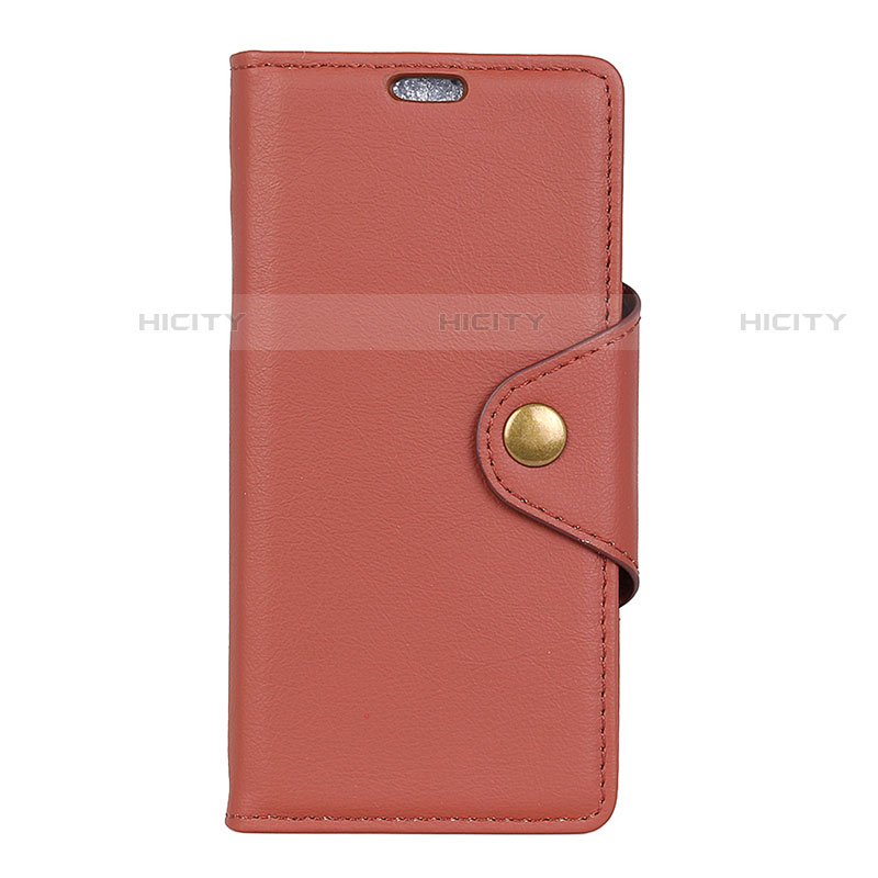 Coque Portefeuille Livre Cuir Etui Clapet L02 pour Asus Zenfone Max ZB555KL Marron Plus