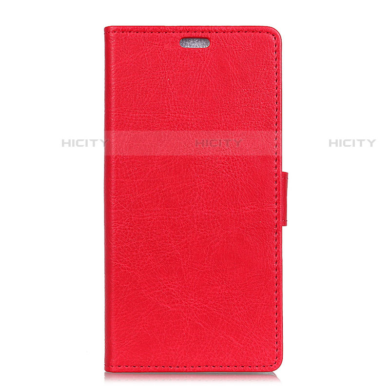 Coque Portefeuille Livre Cuir Etui Clapet L02 pour Asus ZenFone V Live Rouge Plus