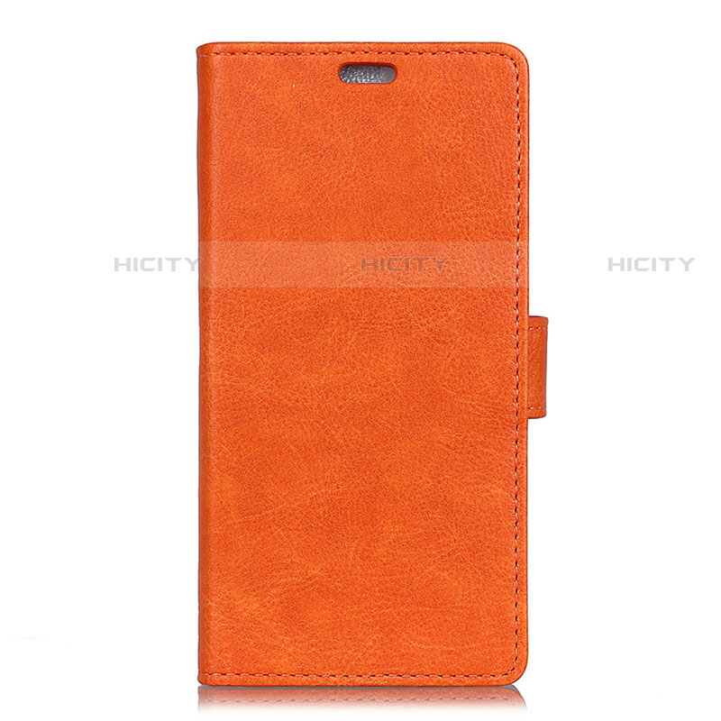 Coque Portefeuille Livre Cuir Etui Clapet L02 pour Asus ZenFone V500KL Orange Plus