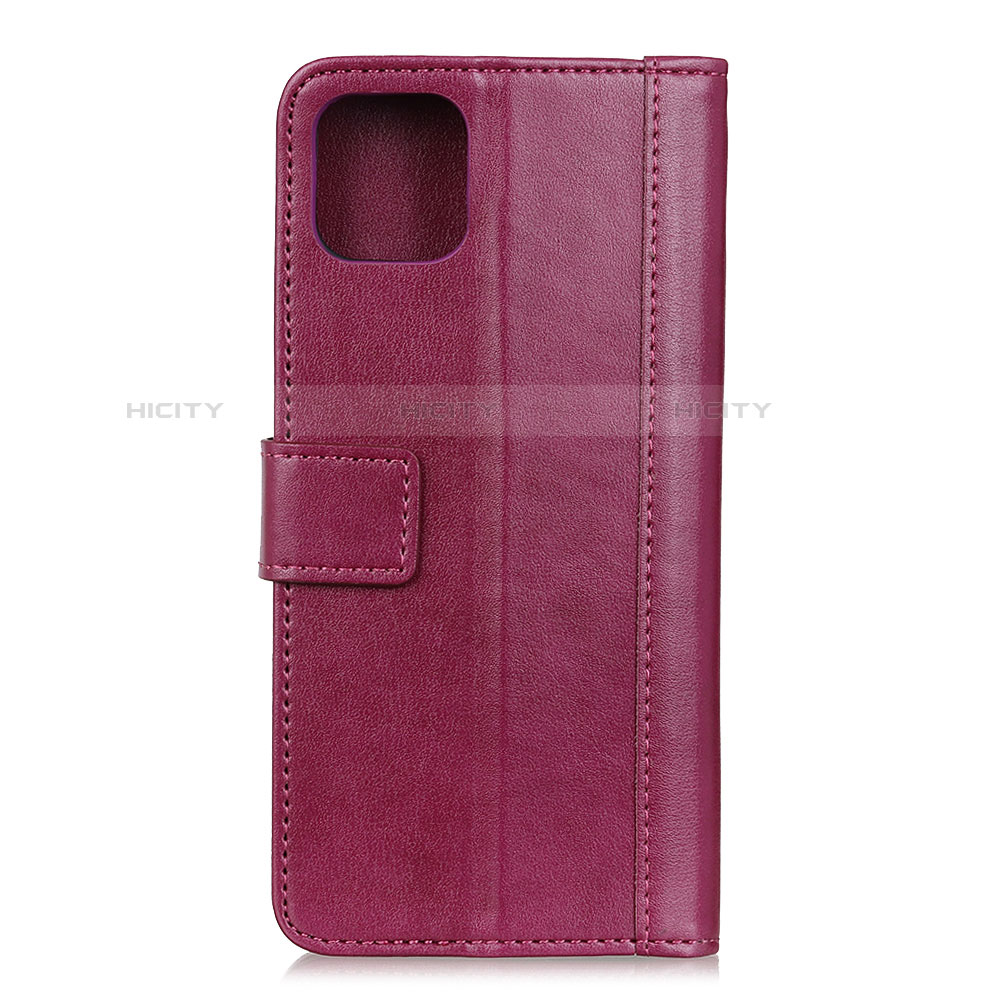 Coque Portefeuille Livre Cuir Etui Clapet L02 pour Google Pixel 4 Rouge Plus