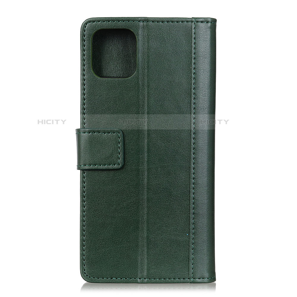 Coque Portefeuille Livre Cuir Etui Clapet L02 pour Google Pixel 4 XL Vert Plus