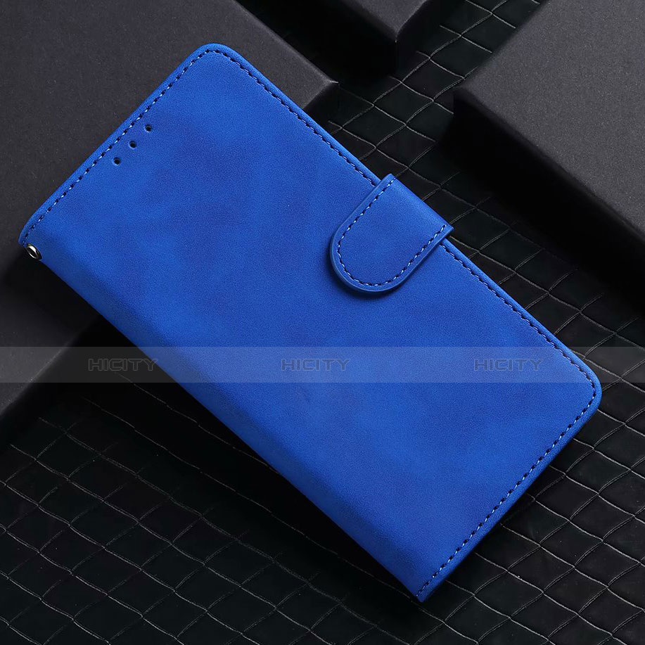 Coque Portefeuille Livre Cuir Etui Clapet L02 pour Google Pixel 5 Bleu Plus