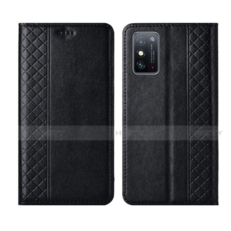 Coque Portefeuille Livre Cuir Etui Clapet L02 pour Huawei Honor X10 Max 5G Noir Plus