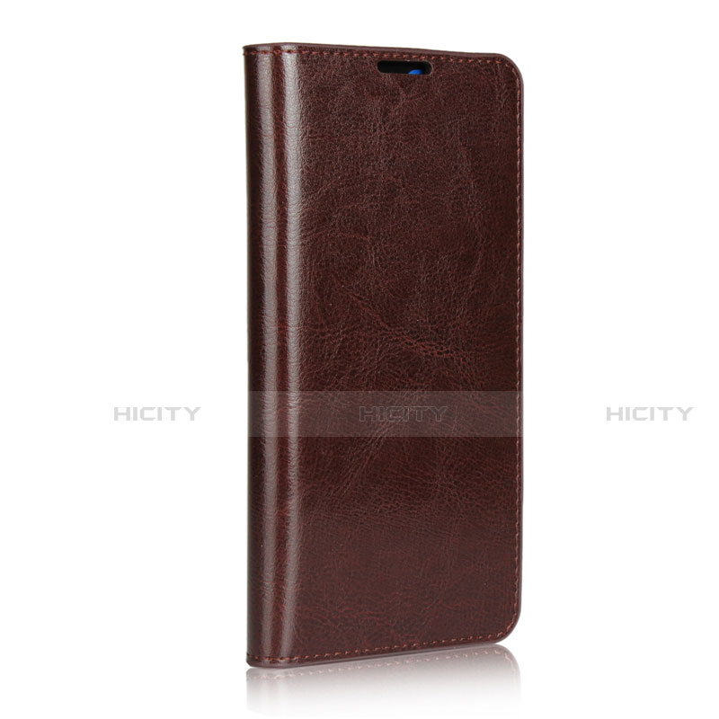 Coque Portefeuille Livre Cuir Etui Clapet L02 pour Huawei Mate 20 Marron Plus