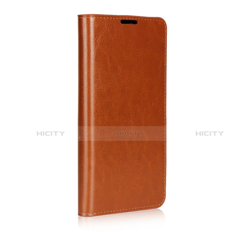 Coque Portefeuille Livre Cuir Etui Clapet L02 pour Huawei Mate 20 Orange Plus