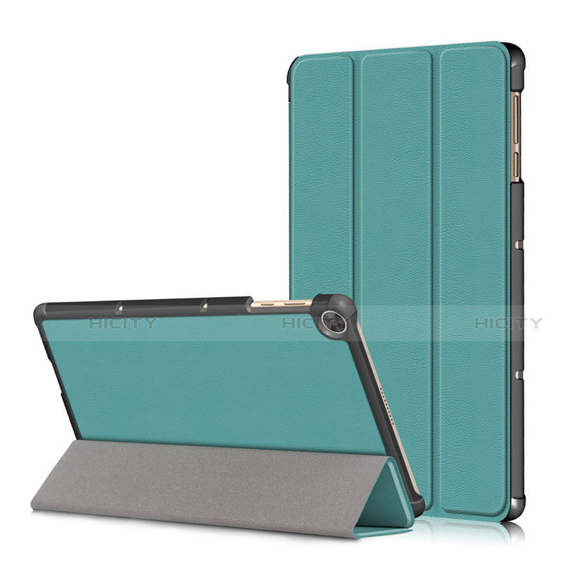 Coque Portefeuille Livre Cuir Etui Clapet L02 pour Huawei MatePad T 10s 10.1 Cyan Plus