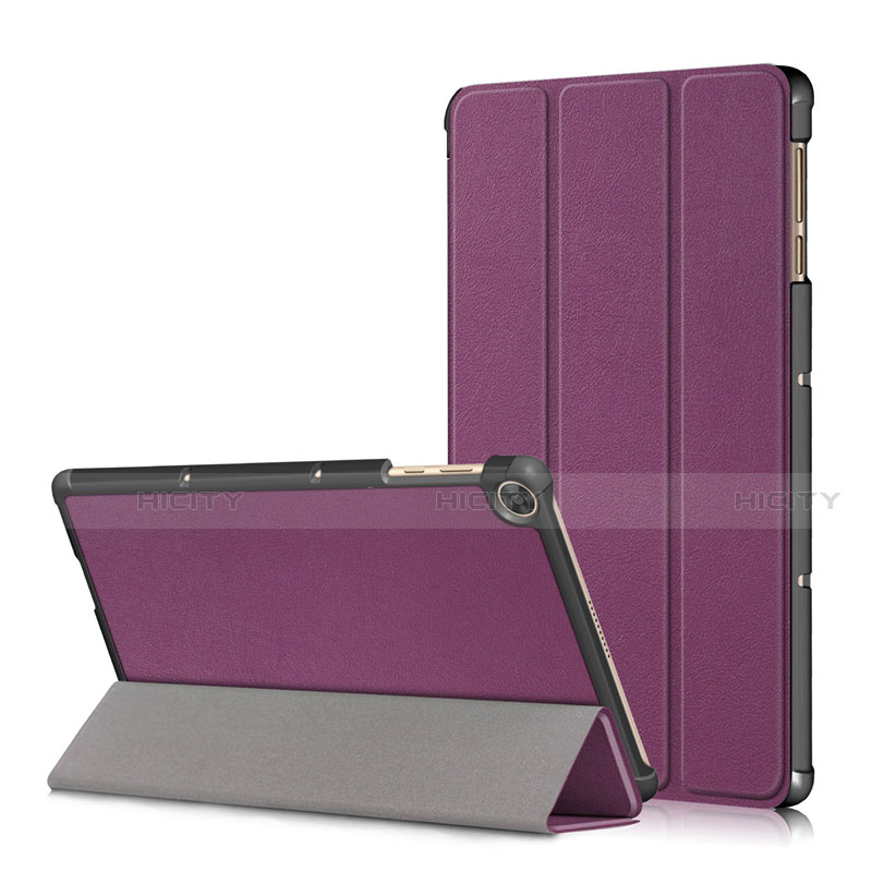 Coque Portefeuille Livre Cuir Etui Clapet L02 pour Huawei MatePad T 10s 10.1 Violet Plus