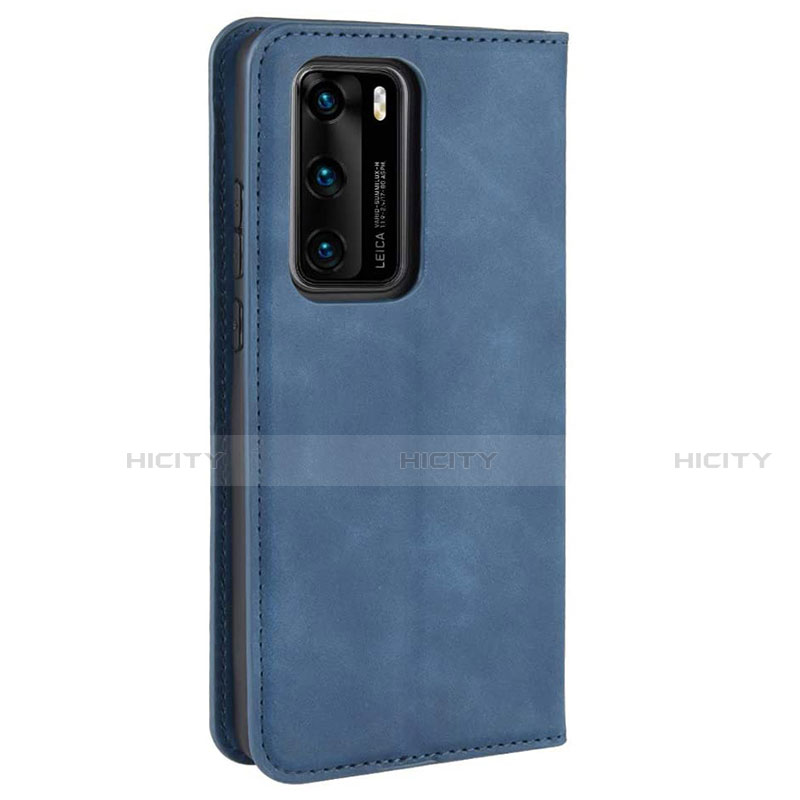 Coque Portefeuille Livre Cuir Etui Clapet L02 pour Huawei P40 Plus