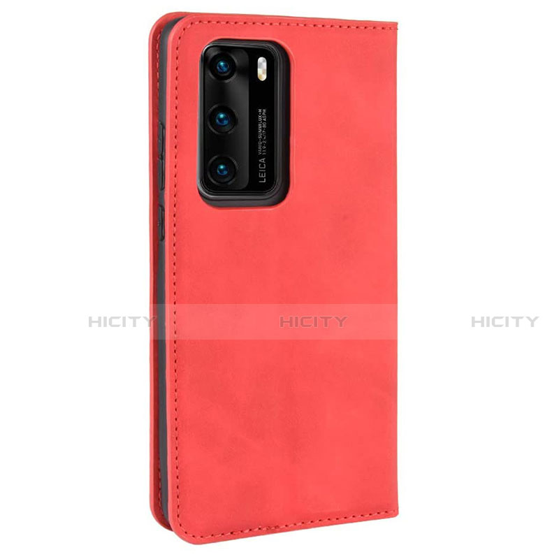 Coque Portefeuille Livre Cuir Etui Clapet L02 pour Huawei P40 Plus