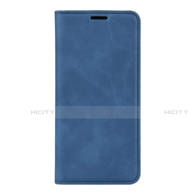 Coque Portefeuille Livre Cuir Etui Clapet L02 pour Huawei P40 Pro Bleu Plus