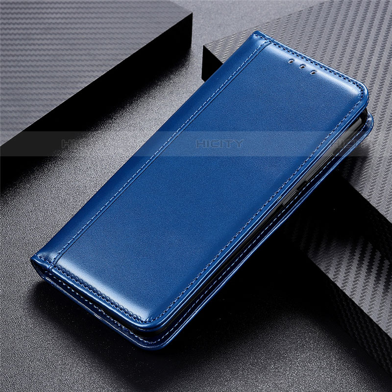 Coque Portefeuille Livre Cuir Etui Clapet L02 pour Huawei Y8s Bleu Plus