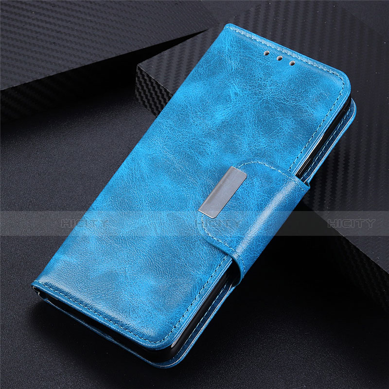 Coque Portefeuille Livre Cuir Etui Clapet L02 pour LG K52 Bleu Ciel Plus