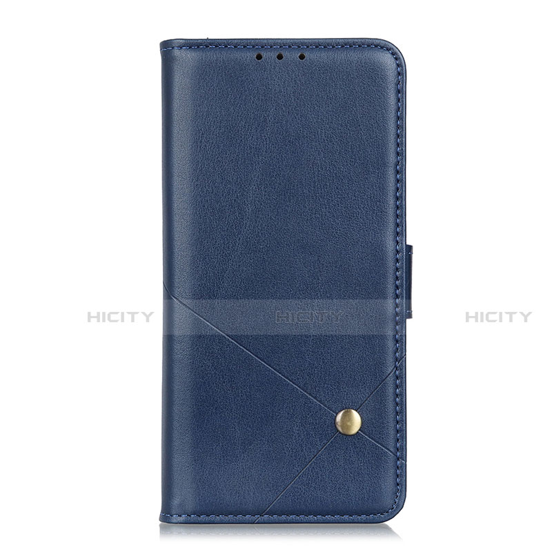 Coque Portefeuille Livre Cuir Etui Clapet L02 pour LG K92 5G Bleu Plus