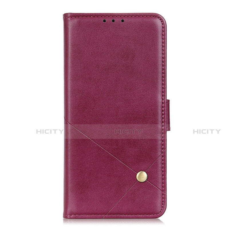 Coque Portefeuille Livre Cuir Etui Clapet L02 pour LG K92 5G Vin Rouge Plus