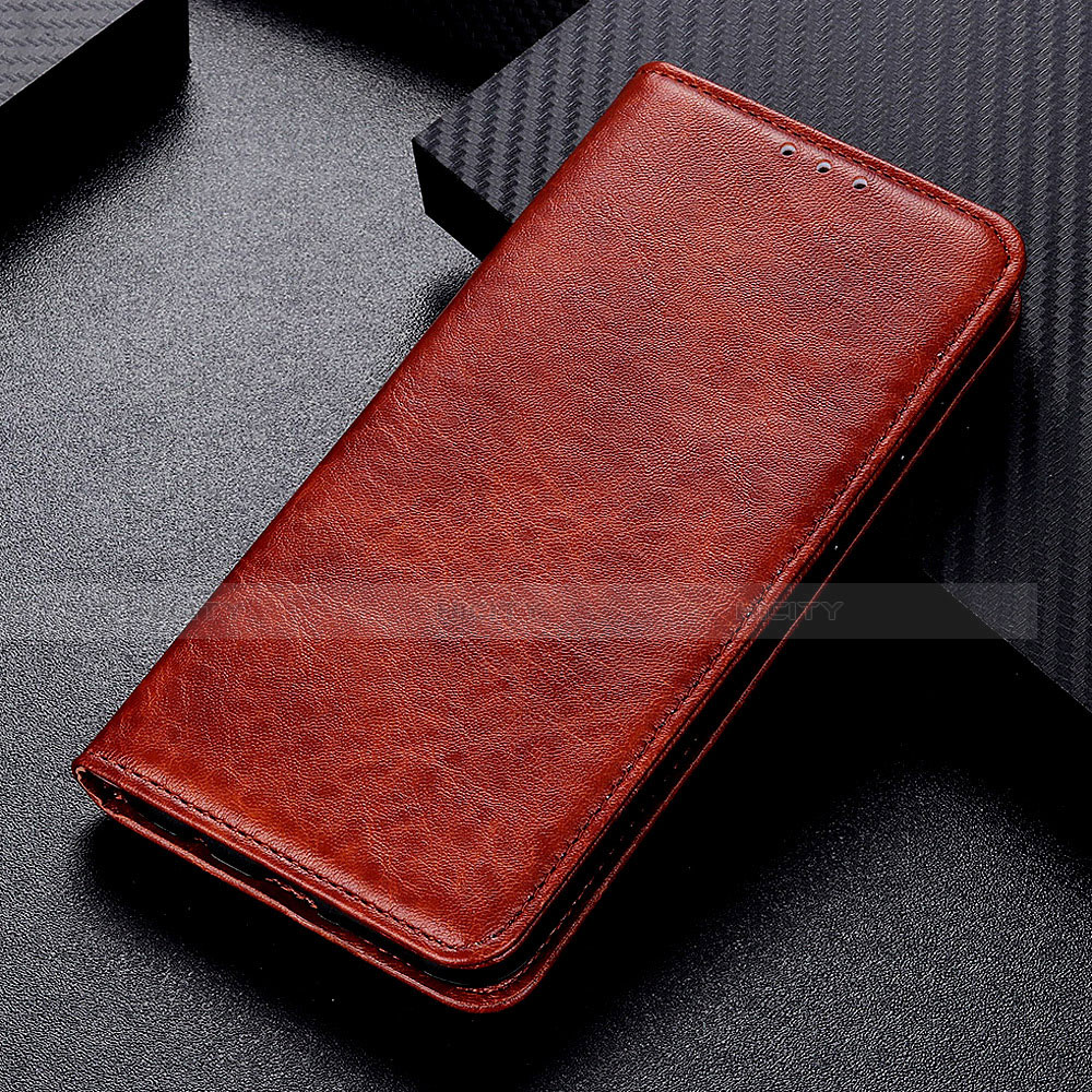 Coque Portefeuille Livre Cuir Etui Clapet L02 pour Nokia 5.3 Marron Plus