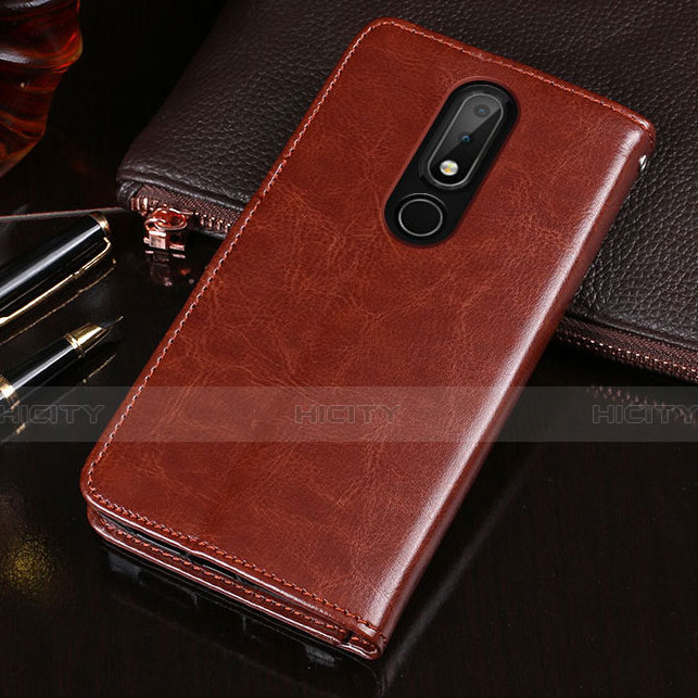 Coque Portefeuille Livre Cuir Etui Clapet L02 pour Nokia X6 Plus