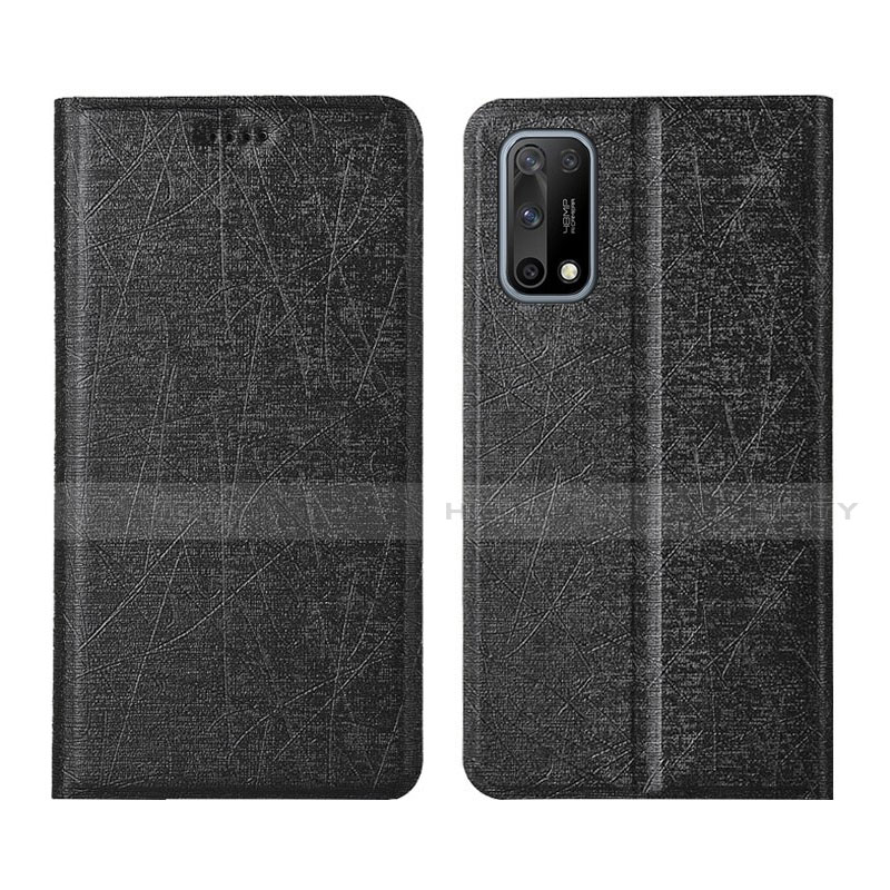 Coque Portefeuille Livre Cuir Etui Clapet L02 pour Oppo K7x 5G Noir Plus