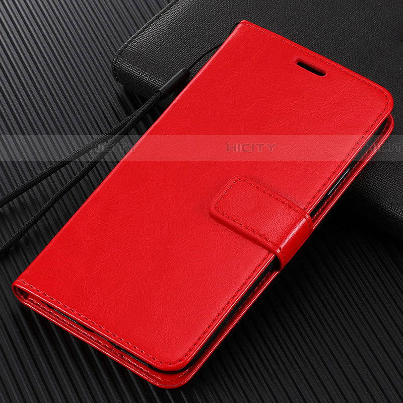 Coque Portefeuille Livre Cuir Etui Clapet L02 pour Oppo Reno3 Pro Rouge Plus