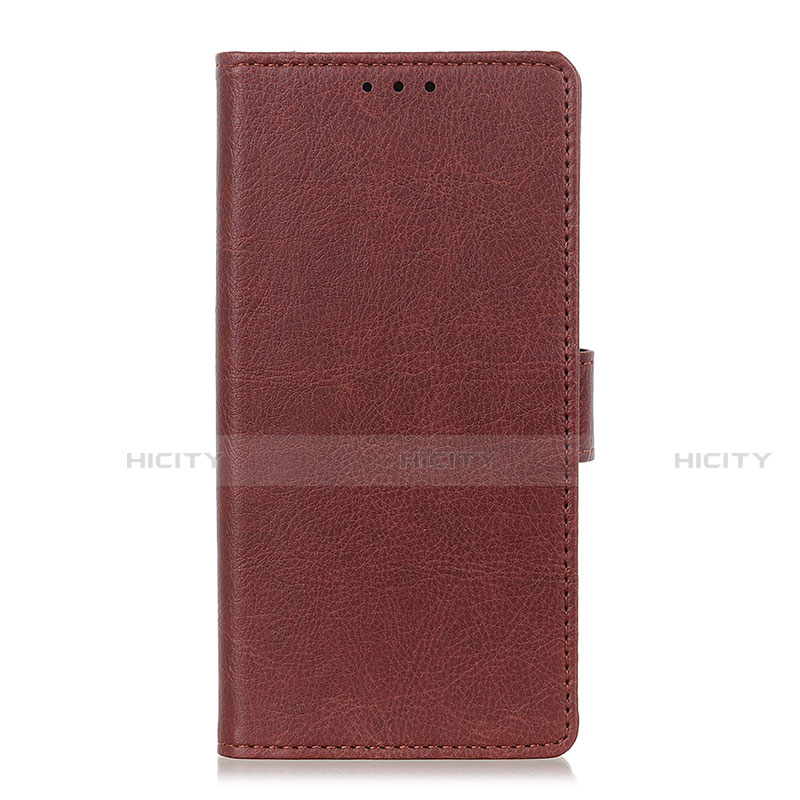 Coque Portefeuille Livre Cuir Etui Clapet L02 pour Realme 6s Marron Plus