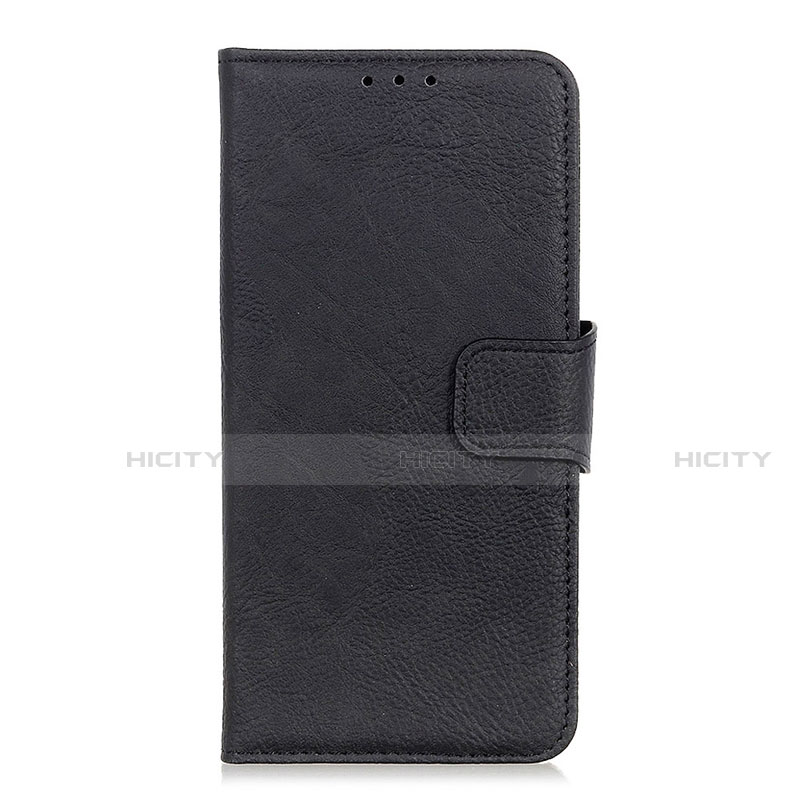 Coque Portefeuille Livre Cuir Etui Clapet L02 pour Realme C11 Noir Plus