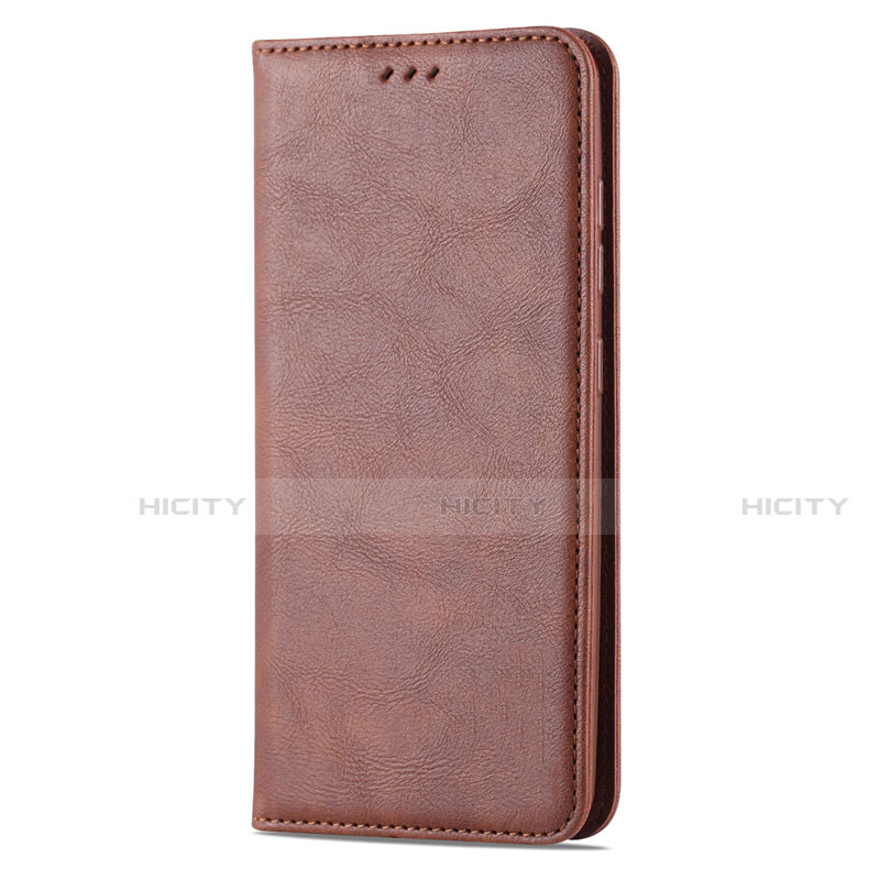 Coque Portefeuille Livre Cuir Etui Clapet L02 pour Samsung Galaxy A41 Marron Plus