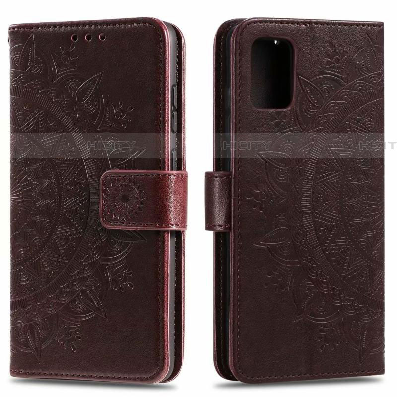 Coque Portefeuille Livre Cuir Etui Clapet L02 pour Samsung Galaxy A71 5G Marron Plus