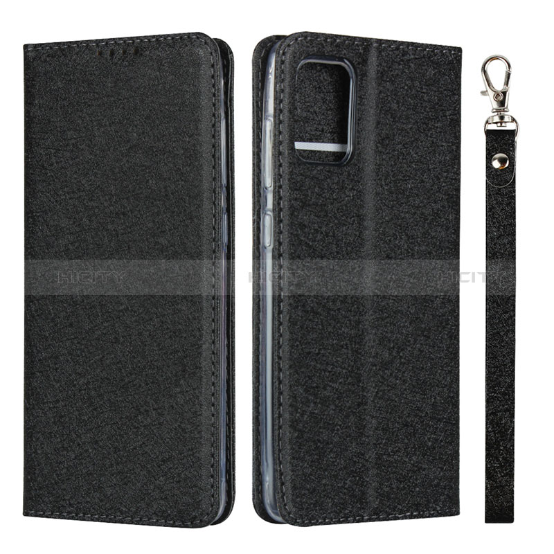 Coque Portefeuille Livre Cuir Etui Clapet L02 pour Samsung Galaxy M40S Noir Plus