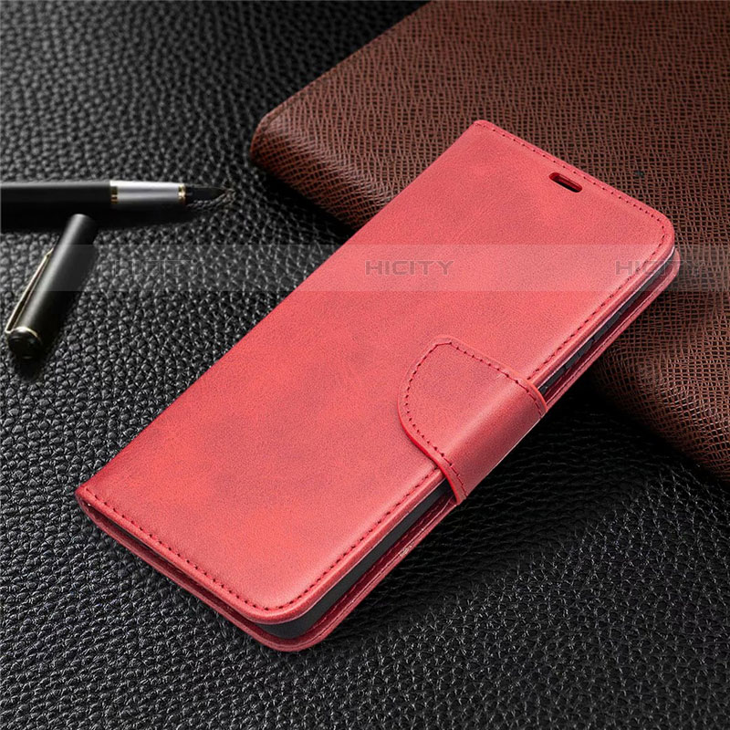 Coque Portefeuille Livre Cuir Etui Clapet L02 pour Samsung Galaxy S20 FE (2022) 5G Rouge Plus