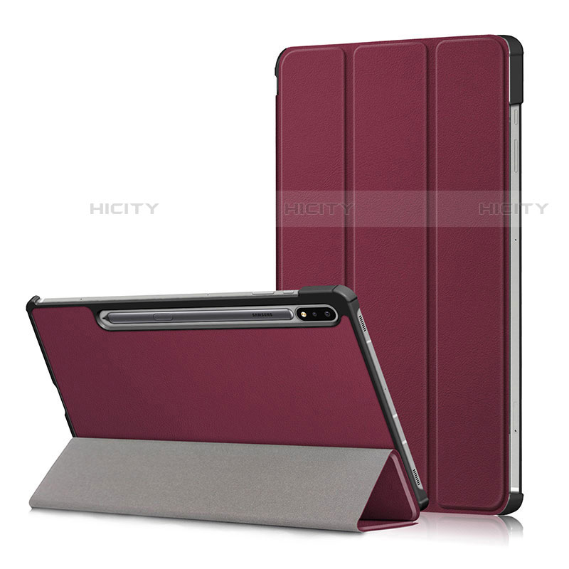 Coque Portefeuille Livre Cuir Etui Clapet L02 pour Samsung Galaxy Tab S7 11 Wi-Fi SM-T870 Plus