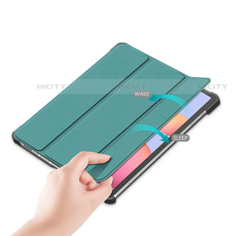 Coque Portefeuille Livre Cuir Etui Clapet L02 pour Samsung Galaxy Tab S7 4G 11 SM-T875 Plus