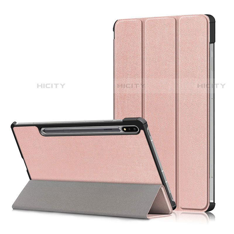 Coque Portefeuille Livre Cuir Etui Clapet L02 pour Samsung Galaxy Tab S7 Plus 12.4 Wi-Fi SM-T970 Plus